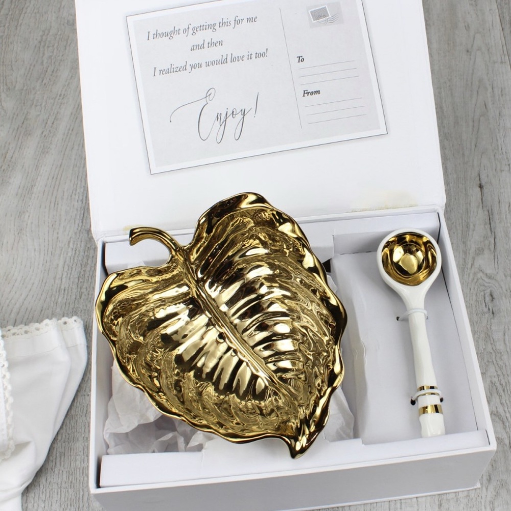 Pampa Bay Mini Bowl and Mini Spoon Set (Gold)